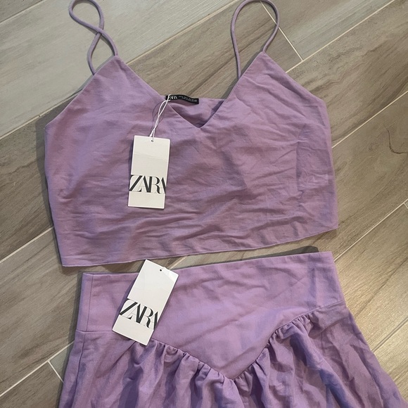 Zara flowy top & maxi skirt NWT - Picture 3 of 4